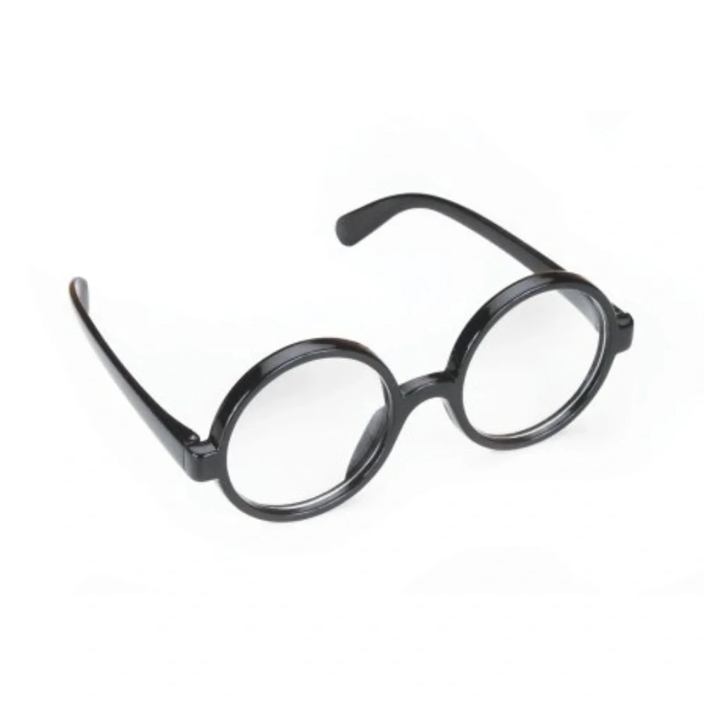 New Wizard Round Plastic Frame Black Glasses
